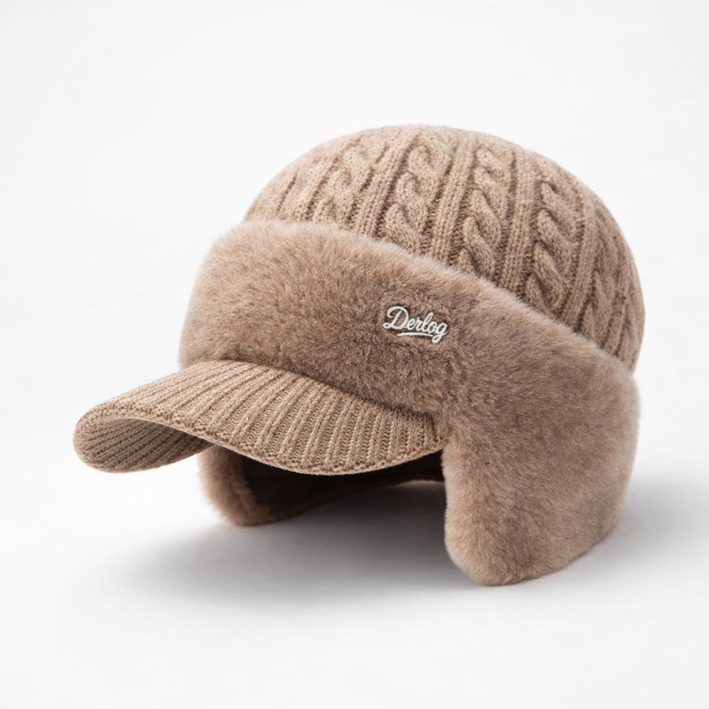 Gorro de Inverno com Aba e Protetores de Orelha