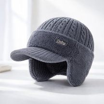 Gorro de Inverno com Aba e Protetores de Orelha