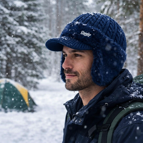 Gorro de Inverno com Aba e Protetores de Orelha