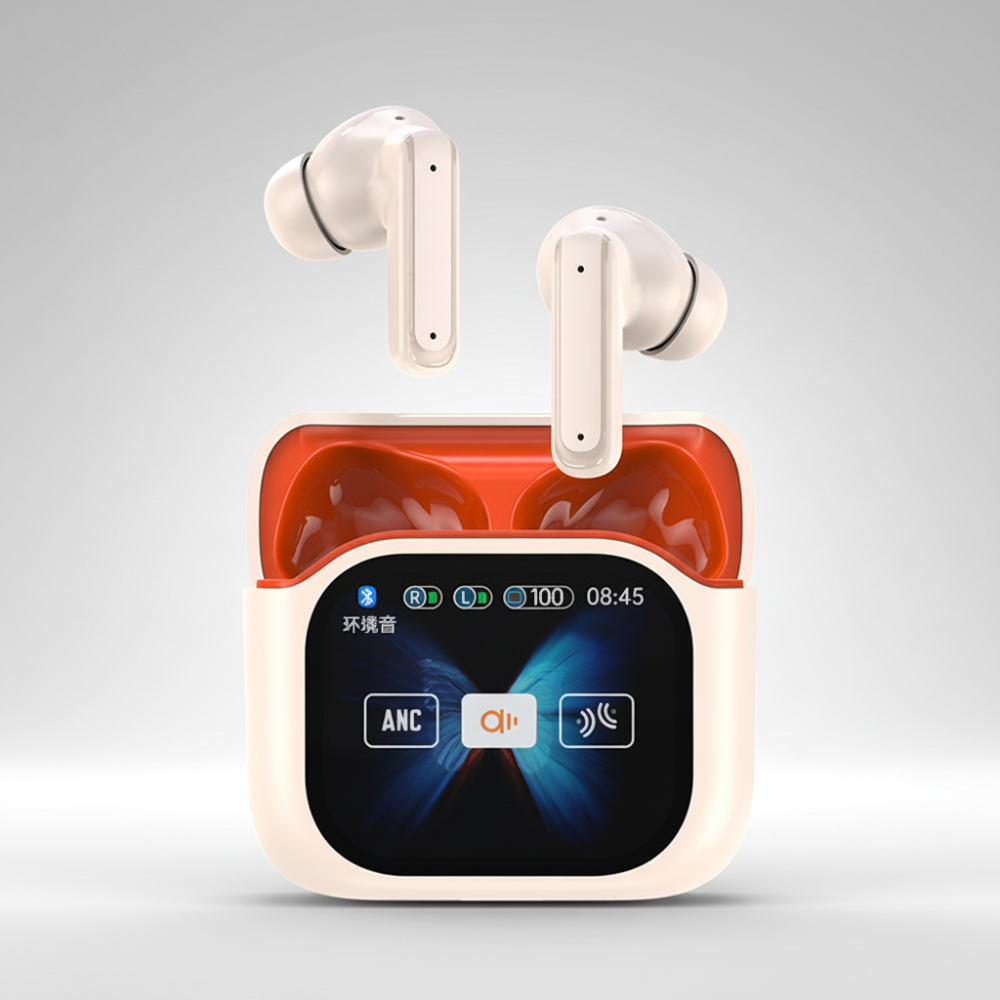 Fones de Ouvido Tradutores Sem Fio com Controle de Toque e Cancelamento de Ruído