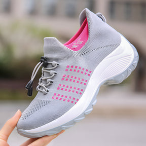 Tênis Feminino com Design Esportivo e Amortecimento para Caminhada