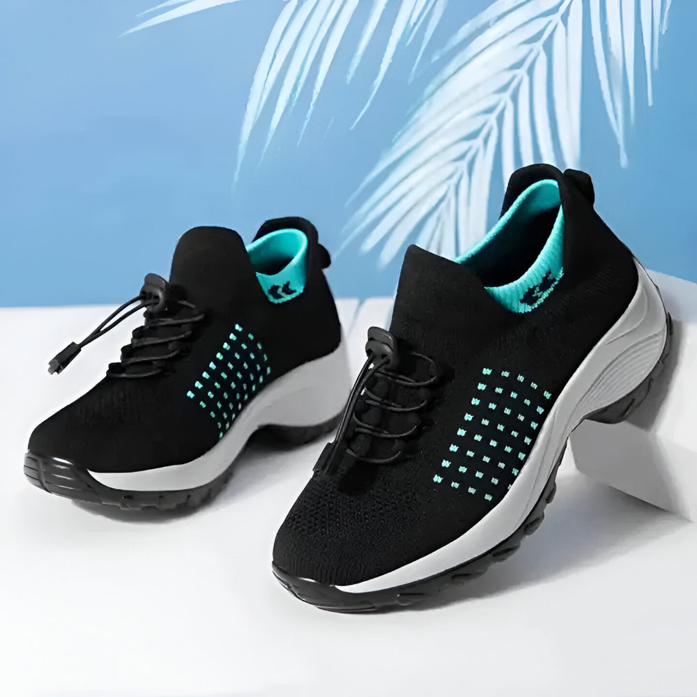 Tênis Feminino com Design Esportivo e Amortecimento para Caminhada