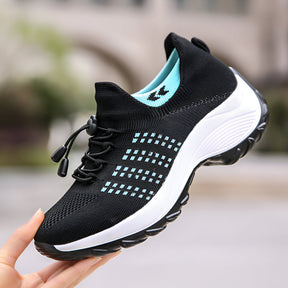 Tênis Feminino com Design Esportivo e Amortecimento para Caminhada