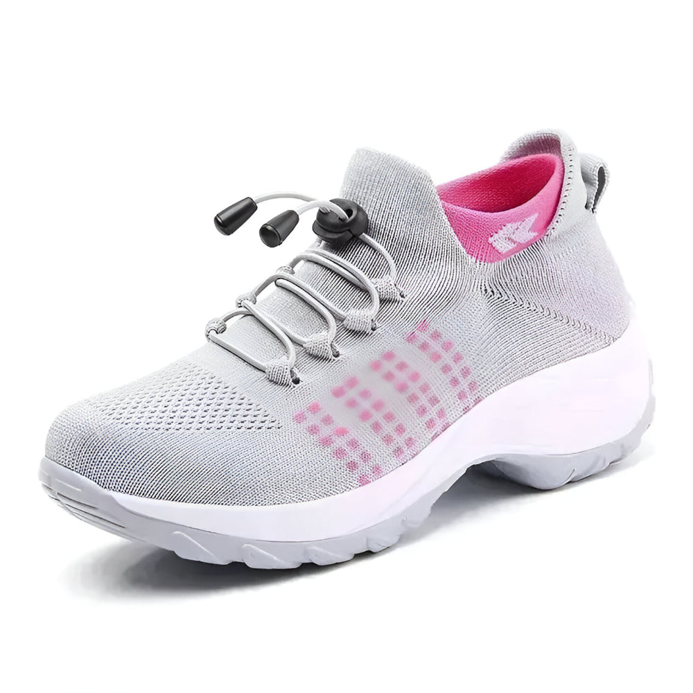 Tênis Feminino com Design Esportivo e Amortecimento para Caminhada