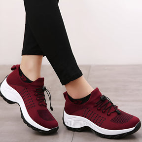 Tênis Feminino com Design Esportivo e Amortecimento para Caminhada