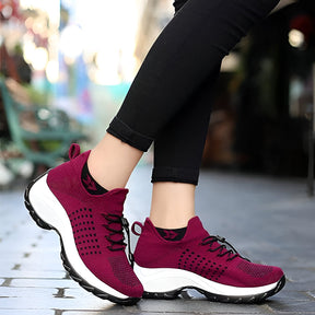 Tênis Feminino com Design Esportivo e Amortecimento para Caminhada
