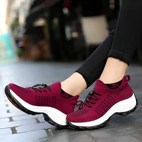 Tênis Feminino com Design Esportivo e Amortecimento para Caminhada