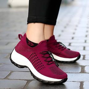 Tênis Feminino com Design Esportivo e Amortecimento para Caminhada