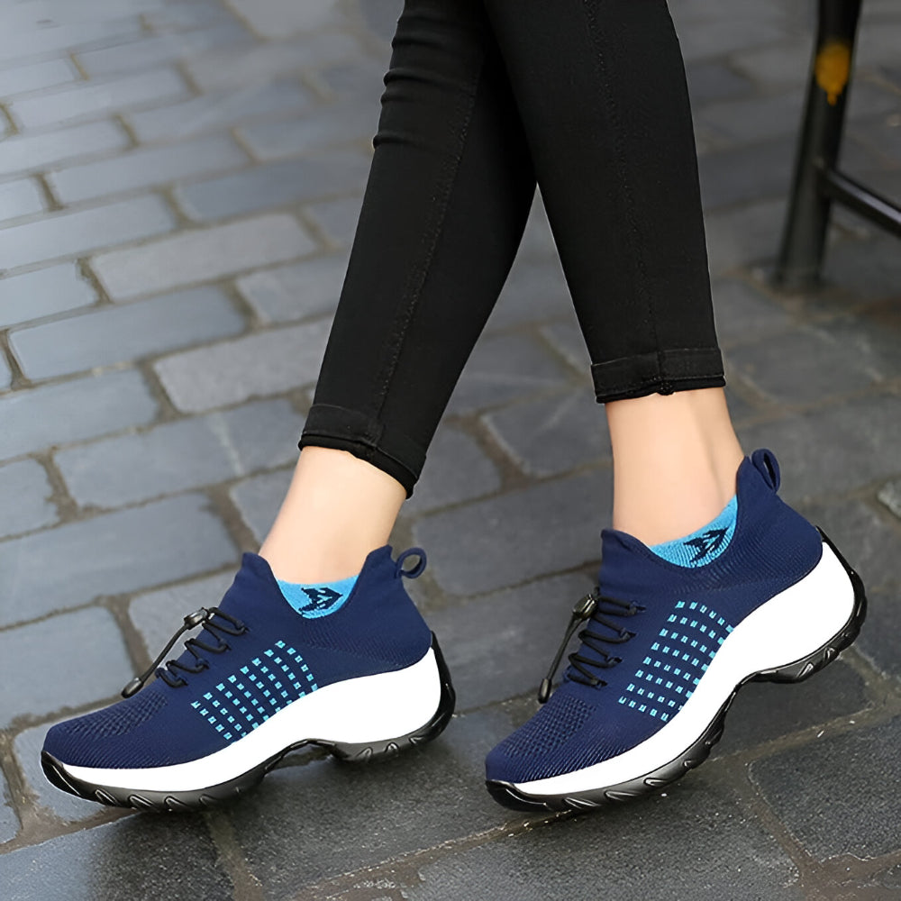 Tênis Feminino com Design Esportivo e Amortecimento para Caminhada