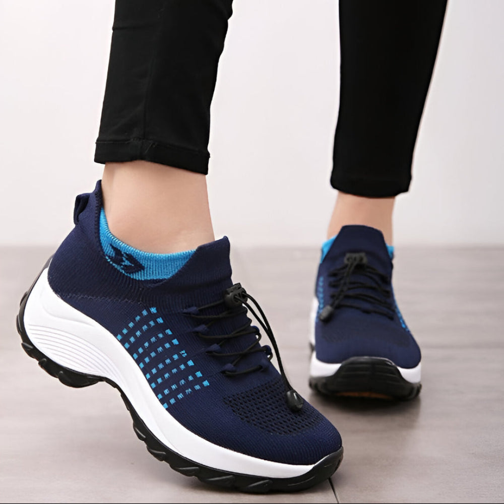 Tênis Feminino com Design Esportivo e Amortecimento para Caminhada