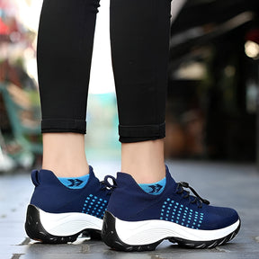 Tênis Feminino com Design Esportivo e Amortecimento para Caminhada