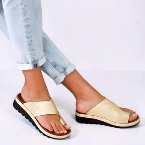 Sandálias Femininas Slide Casuais de Dedo Aberto para Caminhada
