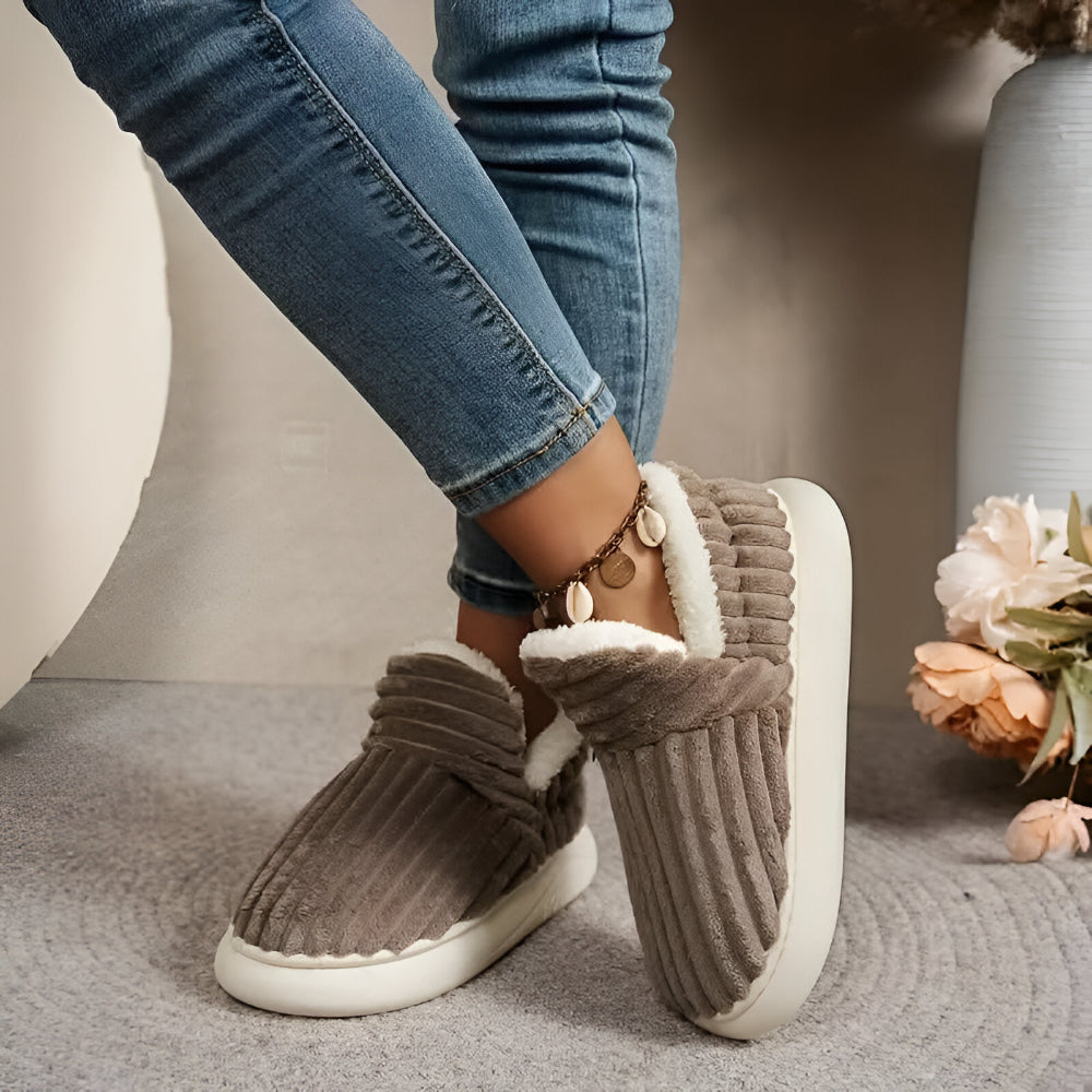 Chinelos Femininos de Casa Antiderrapantes para Inverno