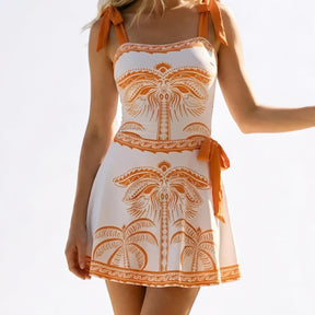 Conjunto de Biquíni Feminino de Duas Peças com Saia para Praia