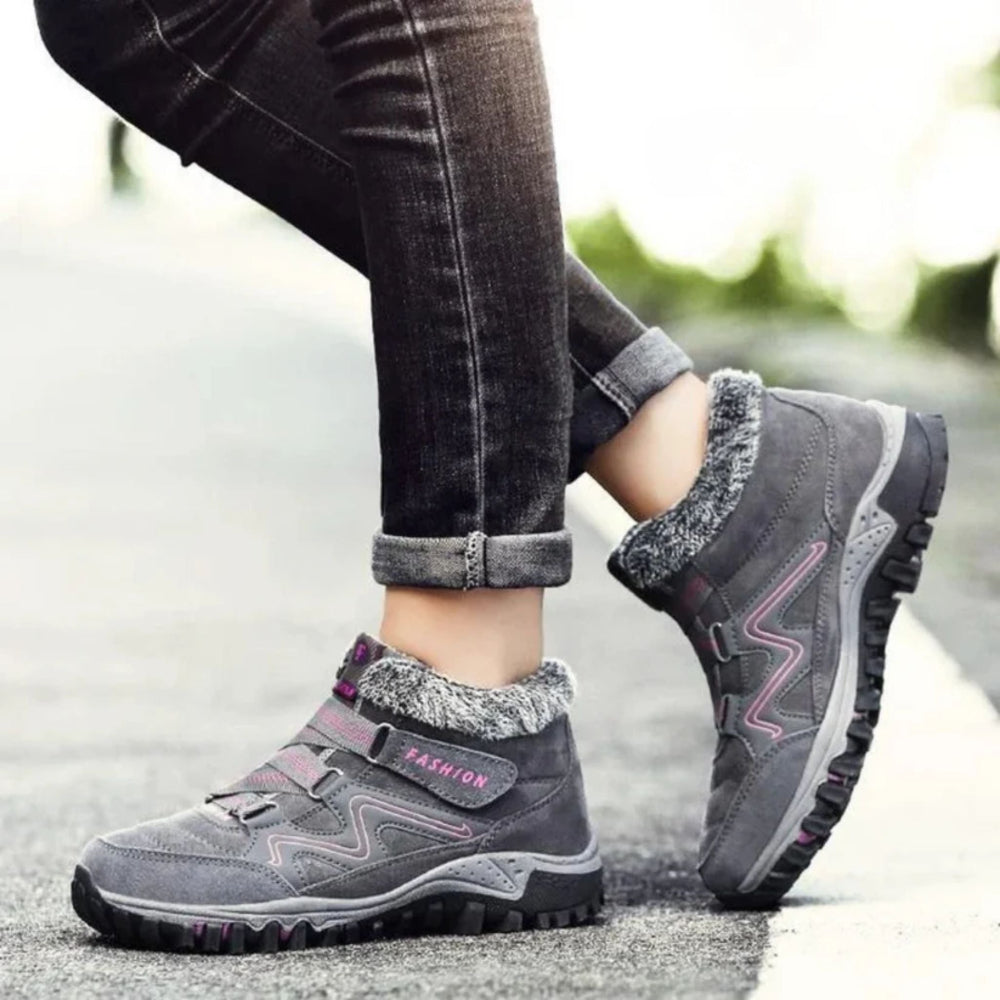 Botas de Inverno Femininas Impermeáveis com Isolamento Térmico e Antiderrapantes