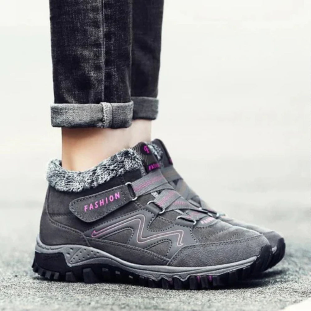 Botas de Inverno Femininas Impermeáveis com Isolamento Térmico e Antiderrapantes
