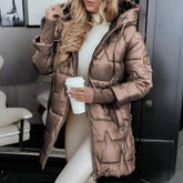 Women’s Winter Coat Hooded Padded Quilted Jacket