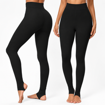 Leggings Femininas Cintura Alta Quentes de Inverno | Forradas