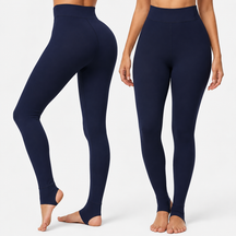 Leggings Femininas Cintura Alta Quentes de Inverno | Forradas