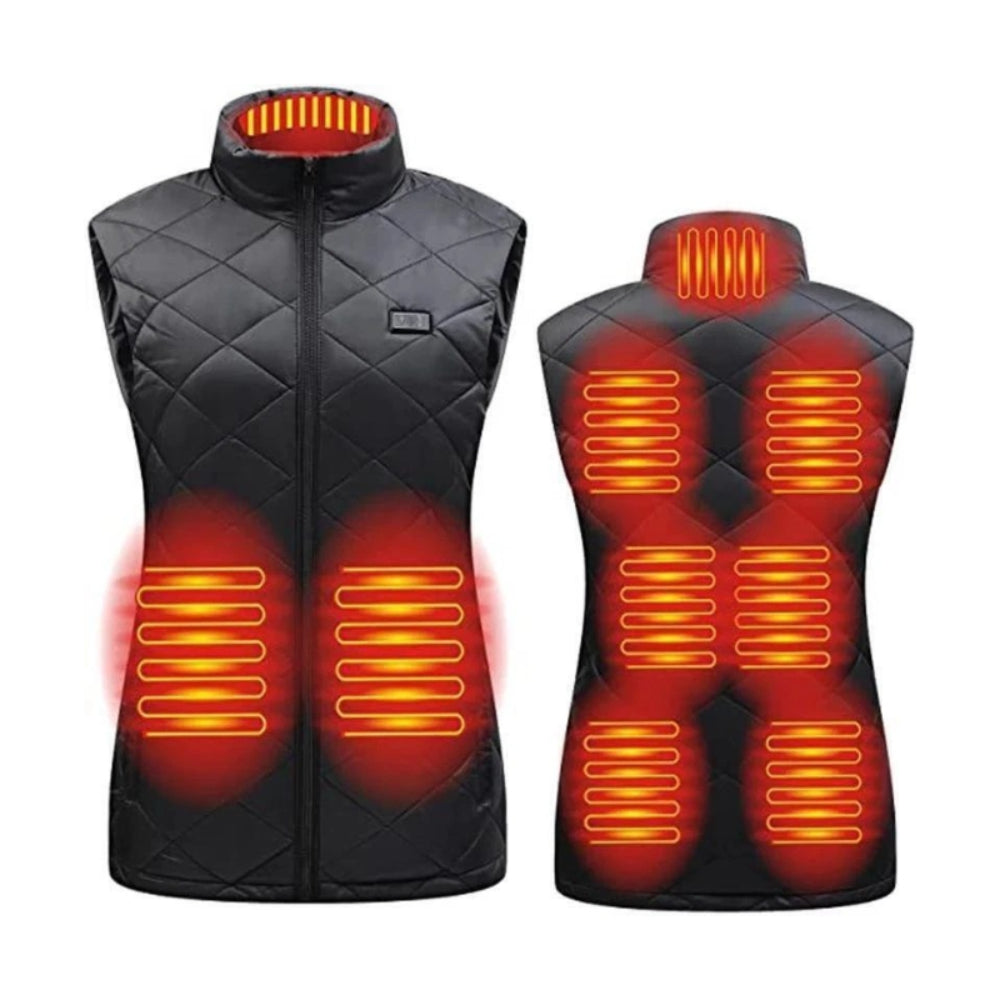Colete Aquecido Feminino Elétrico para Inverno ao Ar Livre