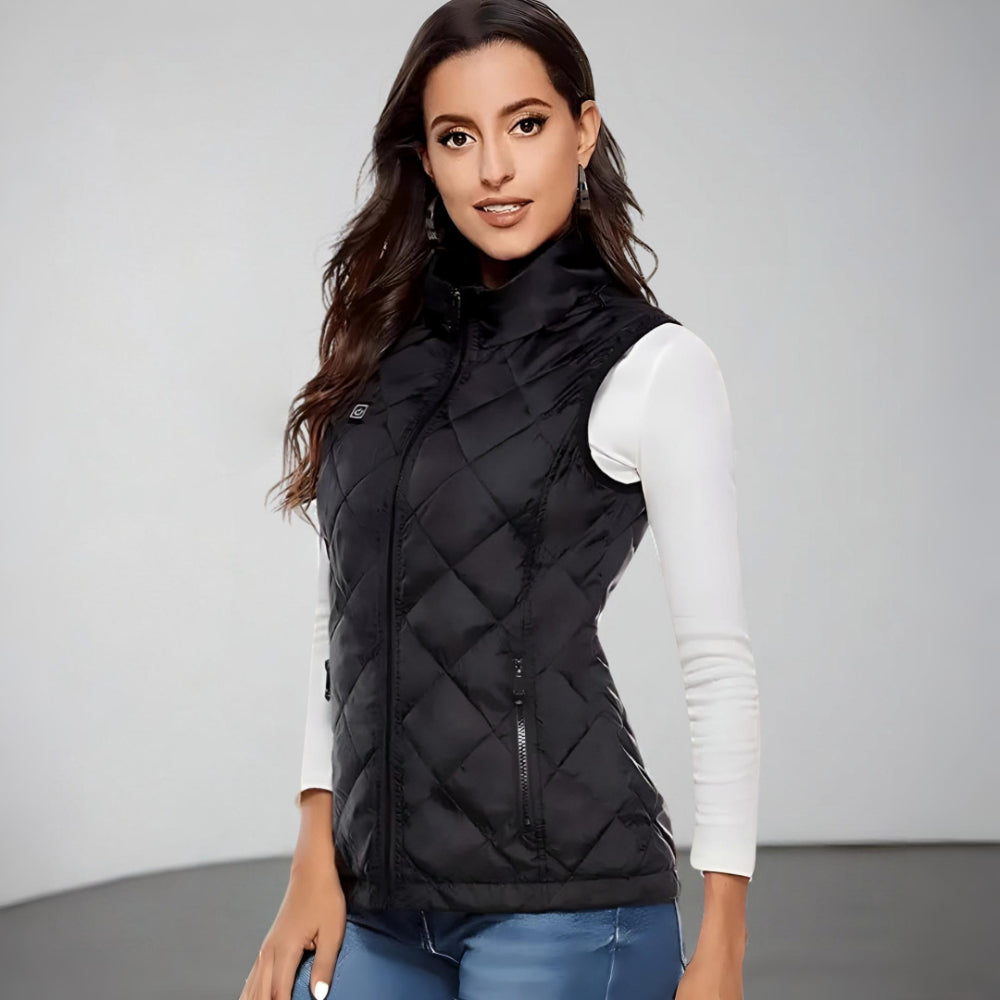 Colete Aquecido Feminino Elétrico para Inverno ao Ar Livre