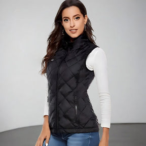 Colete Aquecido Feminino Elétrico para Inverno ao Ar Livre