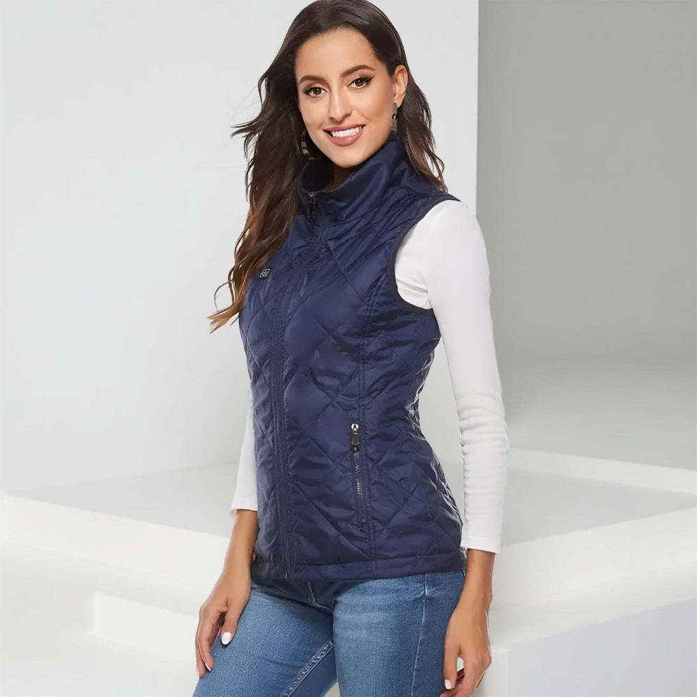 Colete Aquecido Feminino Elétrico para Inverno ao Ar Livre