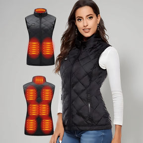 Colete Aquecido Feminino Elétrico para Inverno ao Ar Livre
