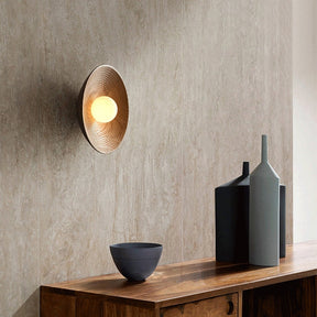 Rustic Wood Wall Sconce | Handcrafted LED Wall Light