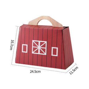Conjunto de Fazenda de Brinquedos de Madeira para Viagem Infantil