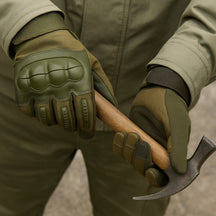 Work Gloves Tactical Grip Reinforced Knuckle Outdoor Glove Set