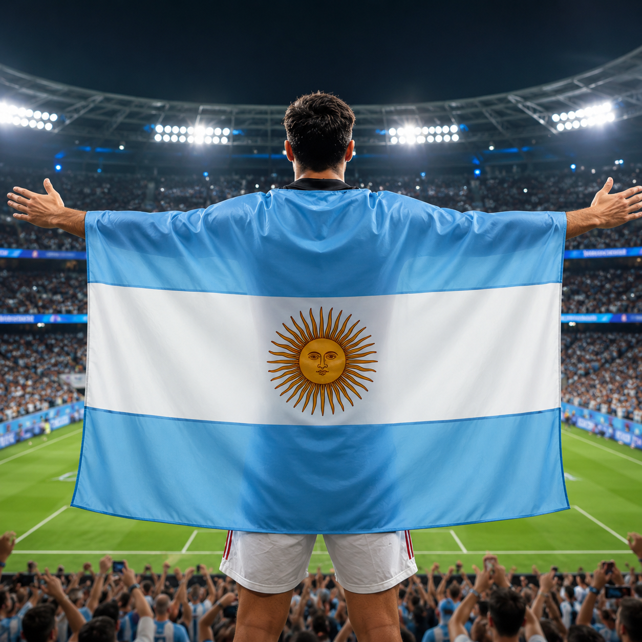 Bandeira da Argentina Copa do Mundo Torcedor de Futebol Esportes