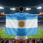 Bandeira da Argentina Copa do Mundo Torcedor de Futebol Esportes