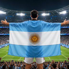 Bandeira da Argentina Copa do Mundo Torcedor de Futebol Esportes