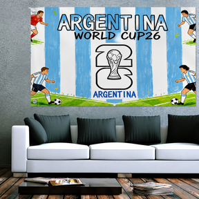 Bandeira da Argentina da Copa do Mundo para Decoração de Jardim e Uso Externo