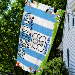 Bandeira da Argentina da Copa do Mundo para Decoração de Jardim e Uso Externo