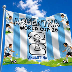 Bandeira da Argentina da Copa do Mundo para Decoração de Jardim e Uso Externo