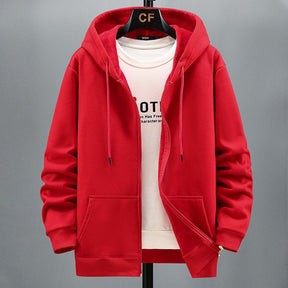 Fleece Hooded Cardigan