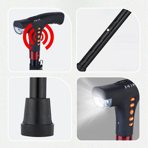 Bengala inteligente com luz LED para idosos