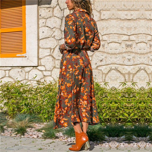Vestido Estampado da Estação