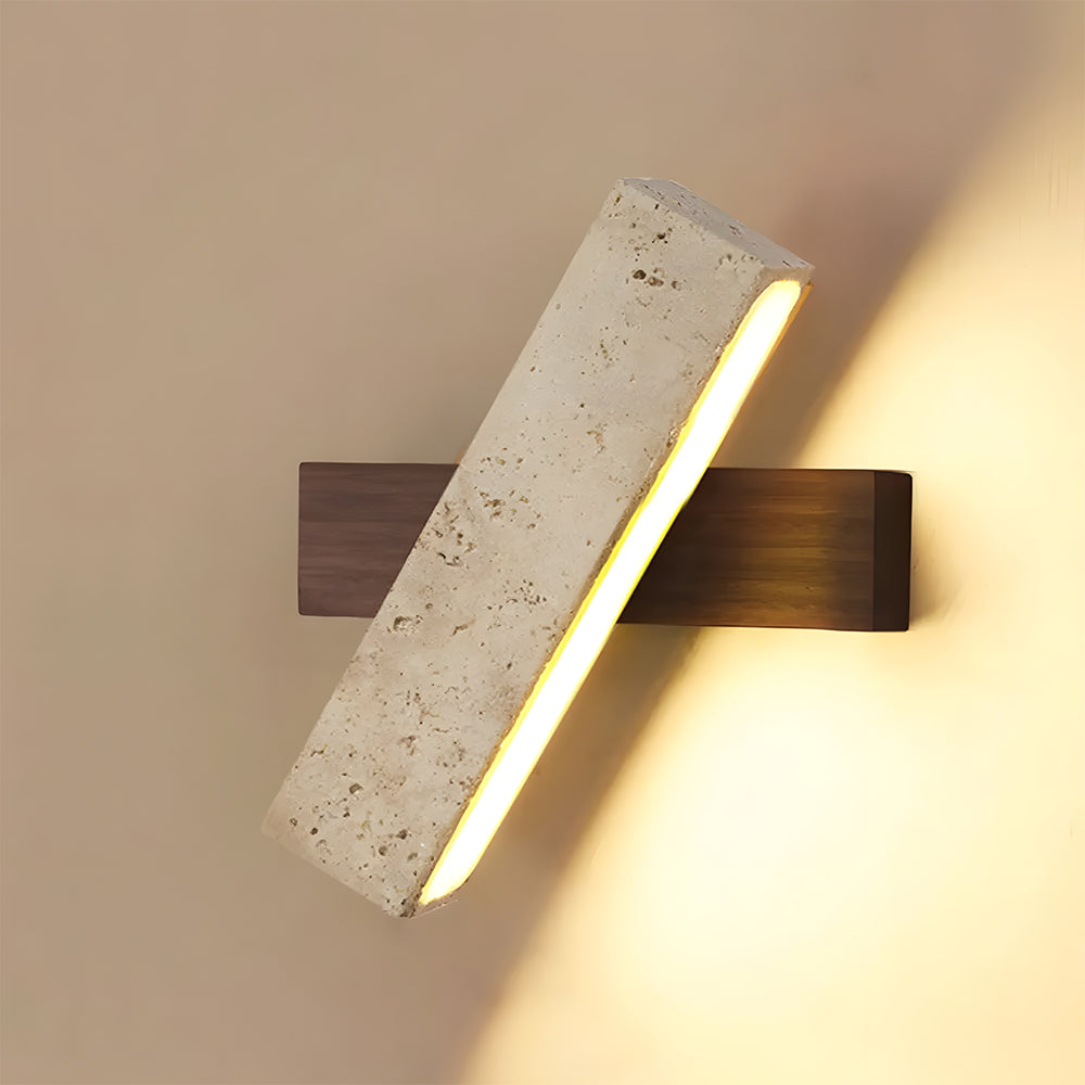 Arandela de Travertino | Design Minimalista Moderno