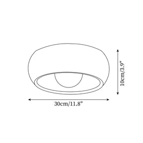 Luminária de Teto Albanora | Lustre de LED Moderno e Minimalista em Madeira