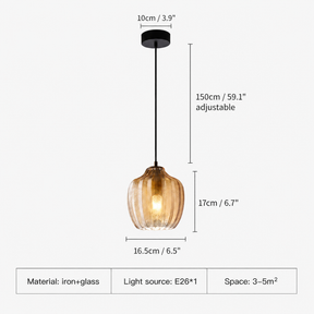 Amber Glass Pendant Light – pendant light image 8