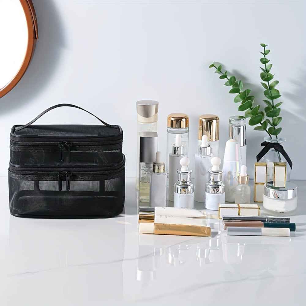 Nécessaire de Viagem Organizador de Cosméticos Estojo de Armazenamento para o Dia das Mães