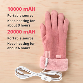 Luvas Aquecidas Femininas – Luvas de Inverno Térmicas, Impermeáveis e Recarregáveis via USB