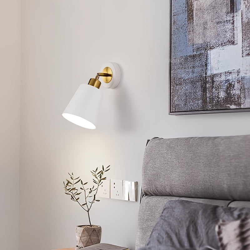 Arandela de Metal Moderna | Luminária Ajustável para Quarto e Sala de Estar