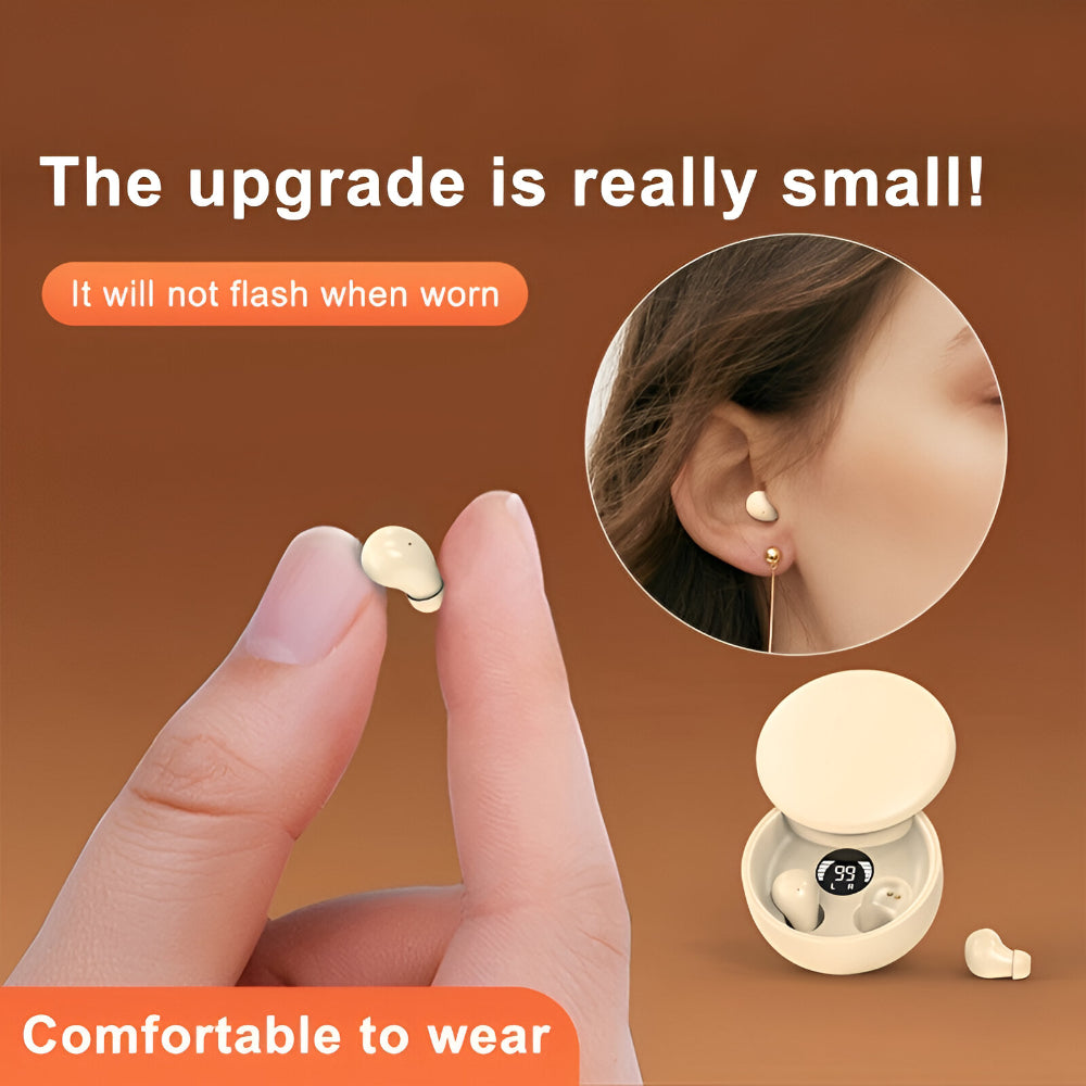 Mini Fones de Ouvido Sem Fio Intra-auriculares com Controle de Toque e Recarregáveis
