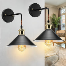 Arandela de Parede em Metal Moderno | Luminária de Parede Industrial com Acabamento a Óleo