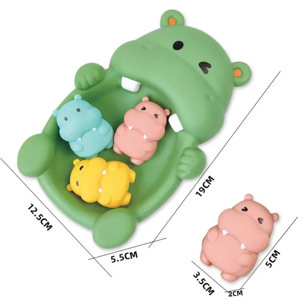 Conjunto de Aventura Divertida para Banho com Brinquedos de Animais Bebês