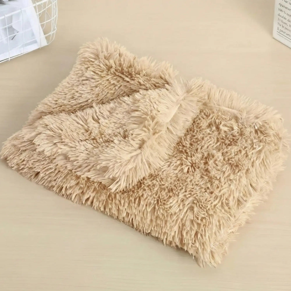 Cobertor macio e felpudo para pets, design aconchegante que alivia a ansiedade